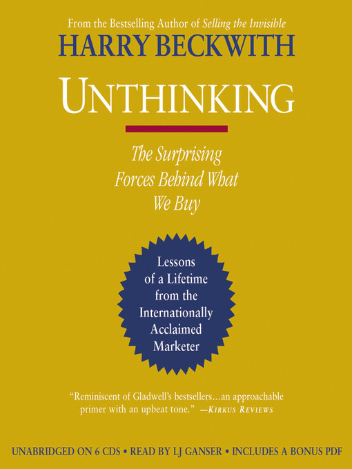 Title details for Unthinking by Harry Beckwith - Available